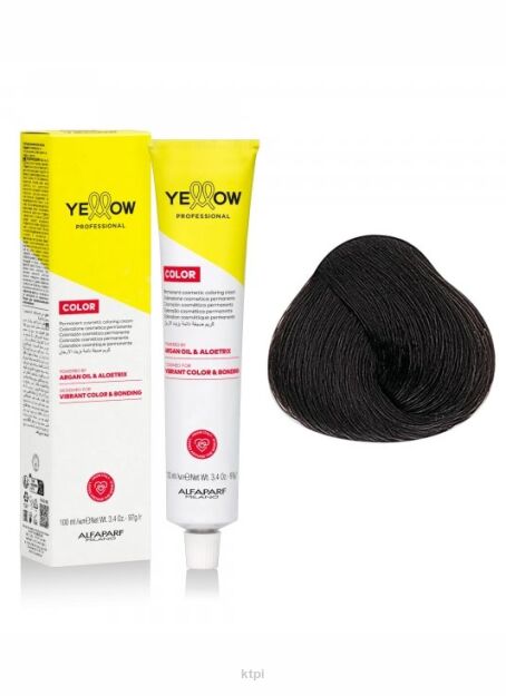 Yellow Professional Alfaparf  Color Permanent farba do włosów KOLOR 4.1 100 ml