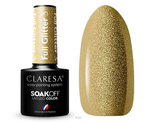Claresa Lakier Hybrydowy 3 Full Glitter 5 ml