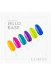 CLARESA Rainbow Jello baza hybrydowa kolor lime z kawałkami folii 5 g - 2