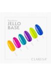 CLARESA Rainbow Jello baza hybrydowa kolor lime z kawałkami folii 5 g - 2