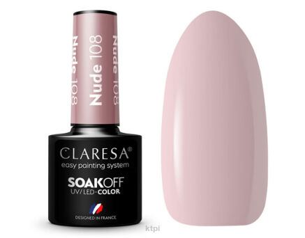 Claresa Lakier Hybrydowy 108 Nude 5 ml
