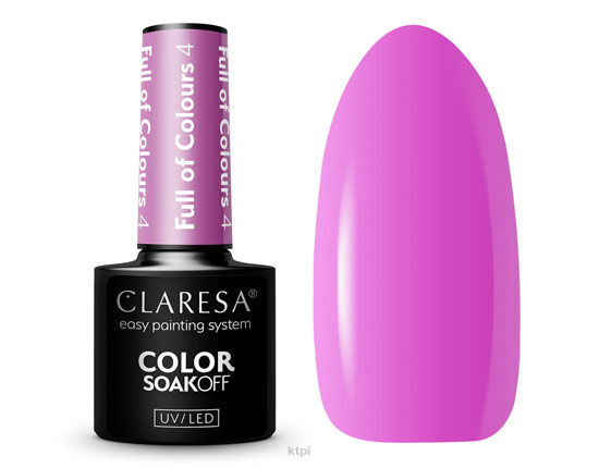 Claresa Lakier Hybrydowy 4 Full of Colours 5 ml