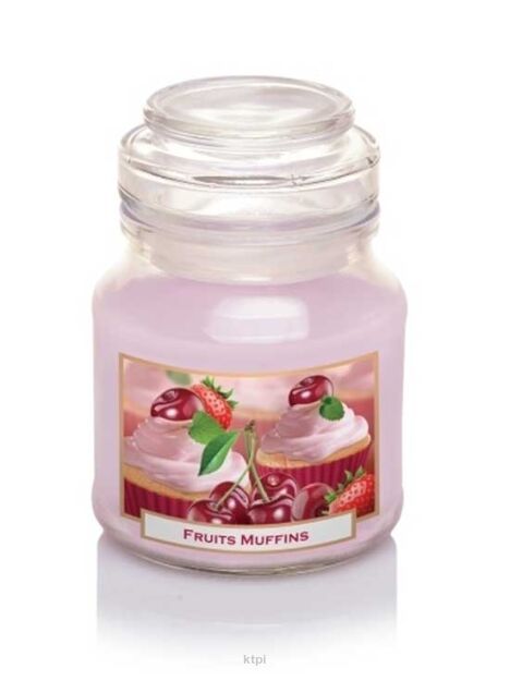 Bartek Candles Fruit Muffins Cherry & Strawberry Świeca 130 g