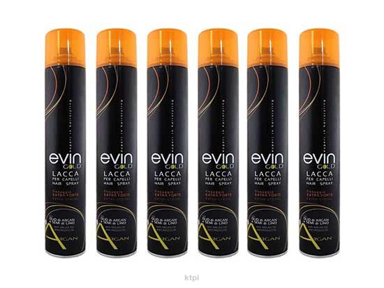 Evin Zestaw 6 Lakierów Black Z Olejkiem Arganowym 750 ml