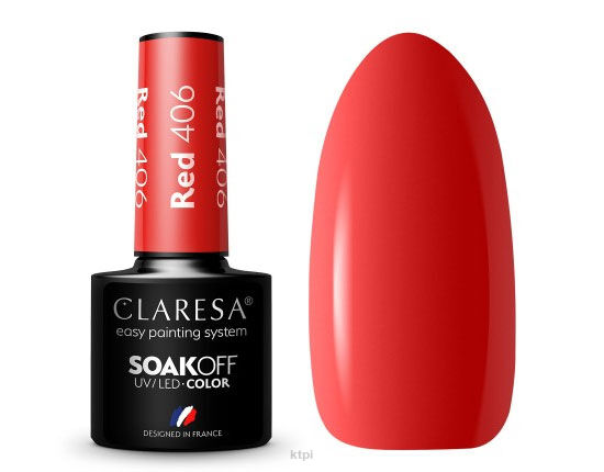 Claresa Lakier Hybrydowy 406 Red 5 ml