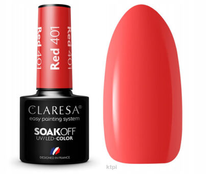 Claresa Lakier Hybrydowy 401 Red 5 ml