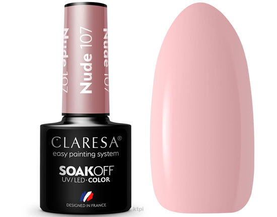 Claresa Lakier Hybrydowy 107 Nude 5 ml