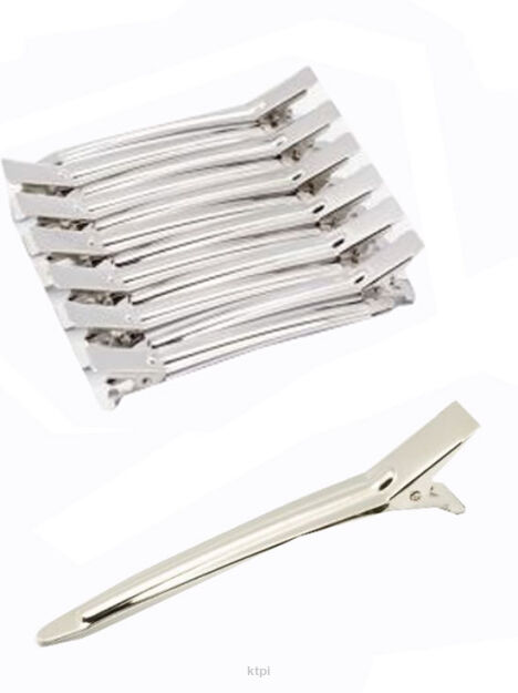 Iza Klipsy Fryzjerskie Metalowe 12 szt. 9 cm