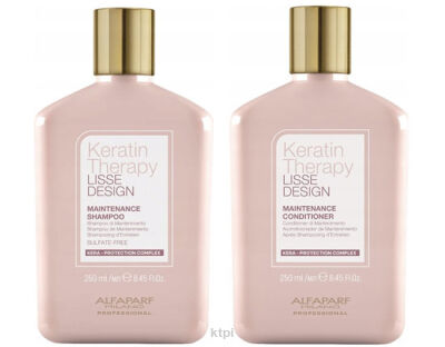 Alfaparf Lisse Design Keratin Szampon + Odżywka 250 ml