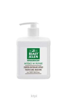 BIAŁY JELEŃ mydło w płynie hipoalergiczne z pompką 500 ml