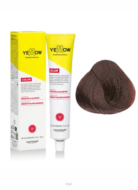 Yellow Professional Alfaparf  Color Permanent farba do włosów KOLOR 7.35 100 ml