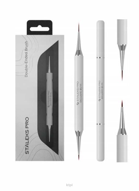 STALEKS NBX-01/11 Pędzelek Dwustronny Do Żelu 12 mm i Zdobień 7 mm