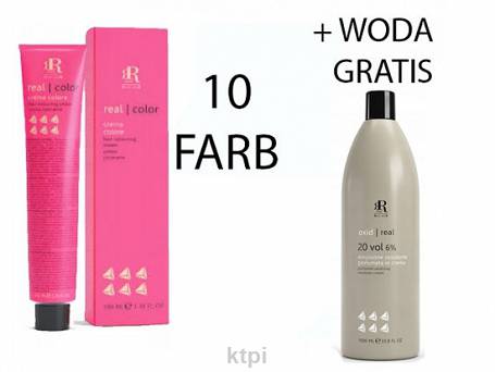 Rr Line Farba Do Włosów Pakiet 10 Farb 100 ml + Utleniacz 6% 1000 ml