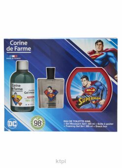 Corine De Farme Superman woda toaletowa 30 ml + żel pod prysznic 300 ml + pudełko
