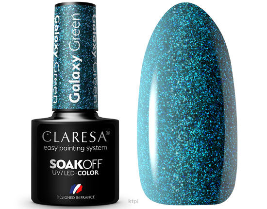 Claresa Lakier Hybrydowy Galaxy Green 5 ml