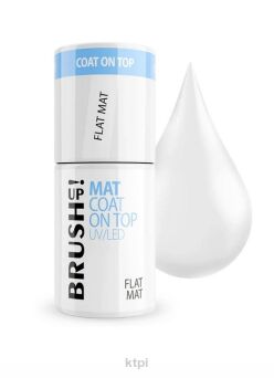 BRUSH UP! Matowy top hybrydowy Mat Coat On Top: Flat Matt 5 ml