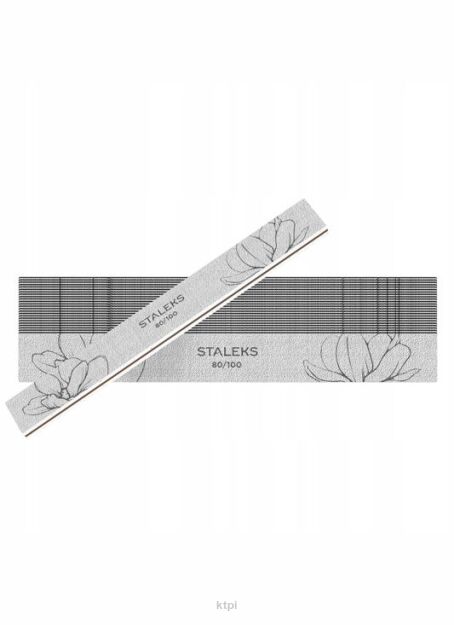 STALEKS EXPERT 20 Mineralny Pilnik Prosty do Paznokci 80/100 25 szt