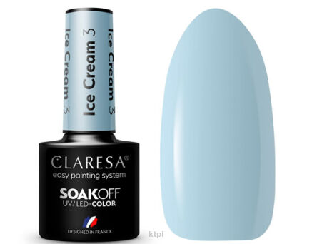 Claresa Lakier Hybrydowy 3 Ice Cream 5 ml