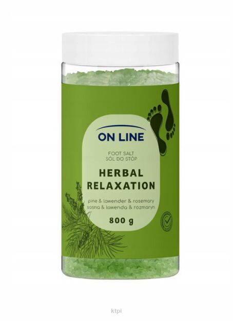 ON LINE Sól do stóp Herbal Relaxation ziołowa 800 g