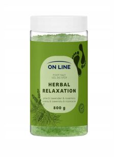 ON LINE Sól do stóp Herbal Relaxation ziołowa 800 g