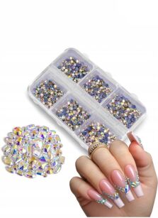 Clavier Nail Diamond Cyrkonie Kryształki Mix Ozdoby do paznokci
