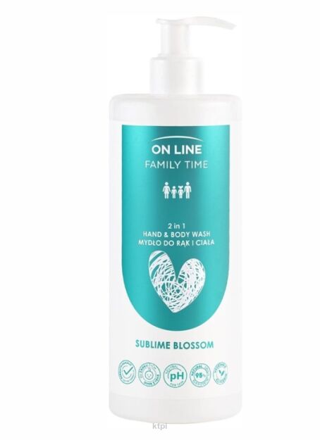 ON LINE Family Time Żel 3w1 do mycia ciała, włosów i twarzy Sublime blossom 850 ml