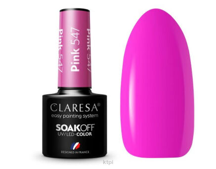 Claresa Lakier Hybrydowy 547 Pink 5 ml