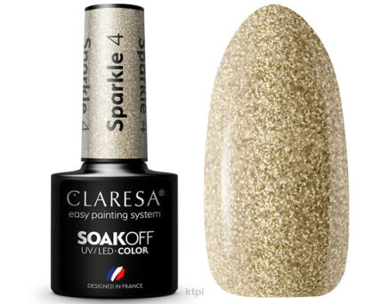 Claresa Lakier Hybrydowy 4 Sparkle 5 ml