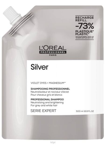 L’Oréal Professionnel Silver Szampon do Włosów Siwych i Rozjaśnianych 500ml