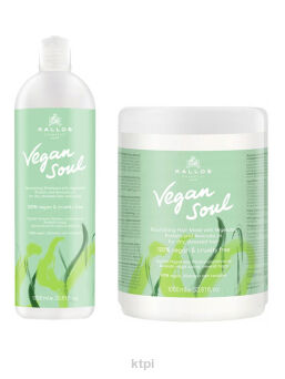 Kallos Vegan Soul Szampon Nourishing 1000 ml + maska odżywcza 1000 ml