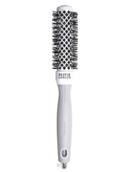Olivia Garden Expert blowout shine szczotka do modelowania white&gray 35 mm