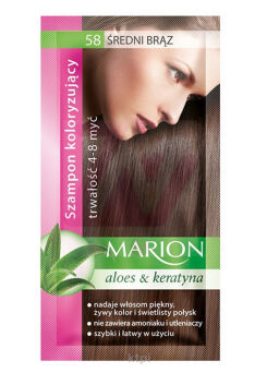 Marion Szampon koloryzujący 58 średni brąz 40 ml