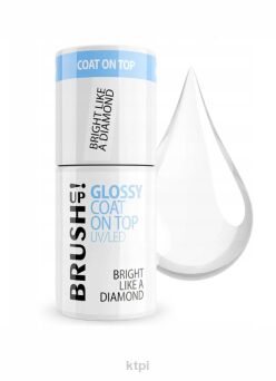 BRUSH UP! Nabłyszczający top hybrydowy Glossy Coat On Top 5 ml