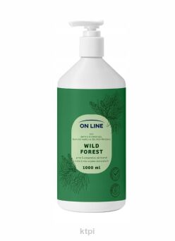 ON LINE  PŁYN DO KĄPIELI I ŻEL POD PRYSZNIC  2W1  WILD FOREST  1000 ML