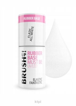 BRUSH UP! Baza hybrydowa Rubber Base Must Be All White 5g