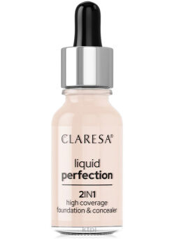 Claresa Liquid Perfection 2w1 Korektor Podkład 101