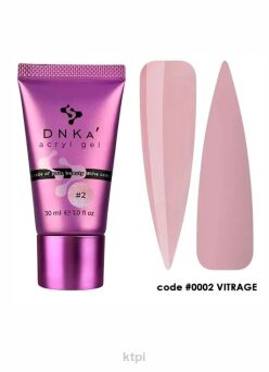 DNKA żel akrylowy  kolor 0002 vitrage w tubce 30 g