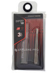 Staleks Pro Pęseta prosta do brwi  TE-10/3 9 cm - 2