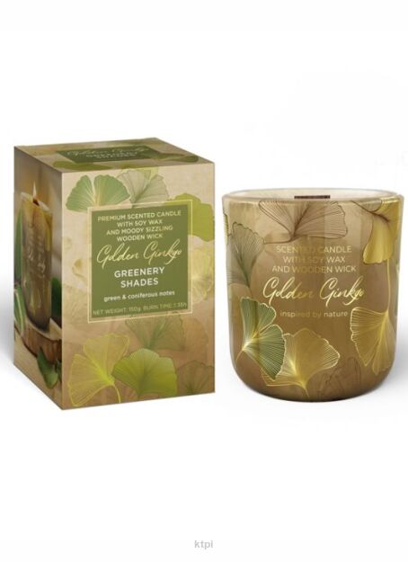 Bartek Candles Golden Ginko Greenery Shades Świeca Zapachowa 150 g