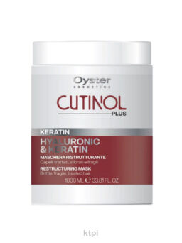 OYSTER CUTINOL PLUS KERATIN MASKA DO WŁOSÓW KRUCHYCH I ŁAMLIWYCH  1000 ML