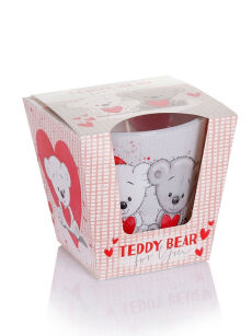 Bartek Candles Świeczka Teddy Bear szary 115 g
