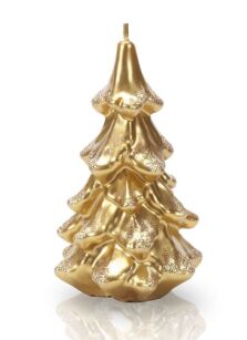Bartek Candles Świeca Choinka Złota 80x150 mm