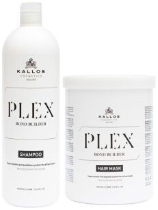 Kallos Plex Bond Szampon z białkiem roślinnym i peptydami + maska 1000 ml