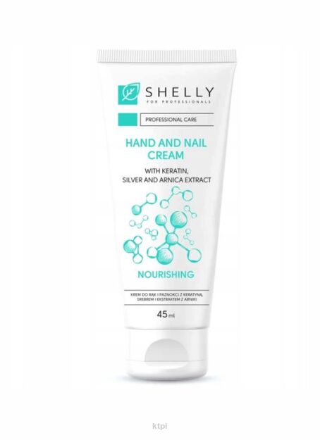 Shelly Krem do Rąk i Paznokci Keratyna, Srebro, Arnika 45 ml