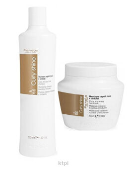 Fanola Curly Shine Szampon 350 maska 500 kręcone