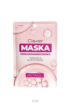 CLAVIER maska do twarzy w płachcie przeciwzmarszczkowa z retinolem 25 ml