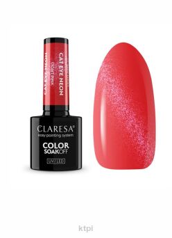 Claresa Lakier Hybrydowy Cat Eye Neon Light Pink 5 g