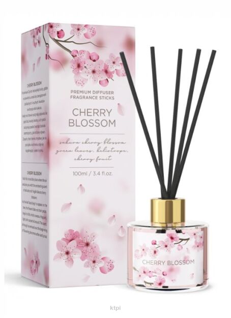 Bartek Candles Dyfuzor Cherry Blossom z Patyczkami 100 ml