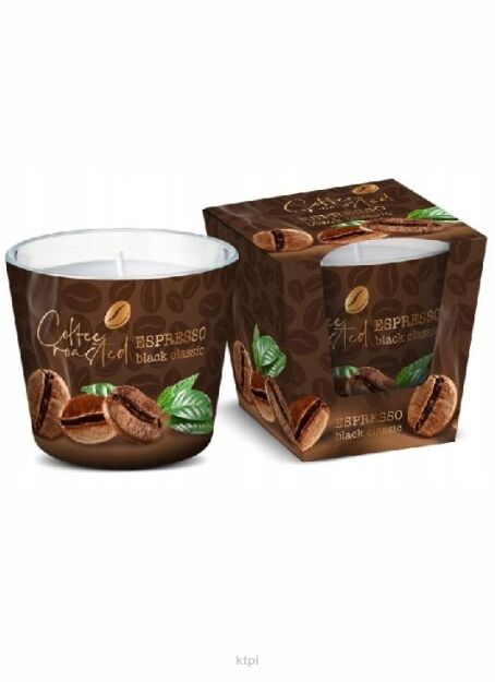Bartek Candles Świeczka Coffee Roasted - Espresso Black Classic 115g