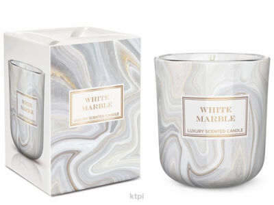 Bartek Candles Świeczka Marble White 150g